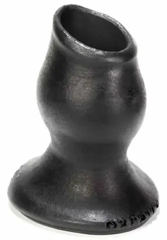 Oxballs Pig-Hole-4 (XL) Fuckplug Black, silikonový anální tunel 14 x 6,5–8 cm