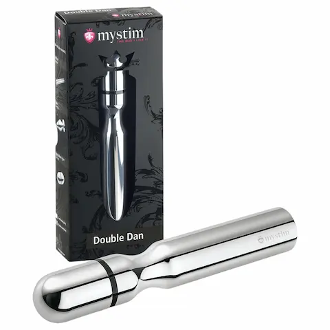 mystim – elektro stimulátor pro muže – kovový rukojeť