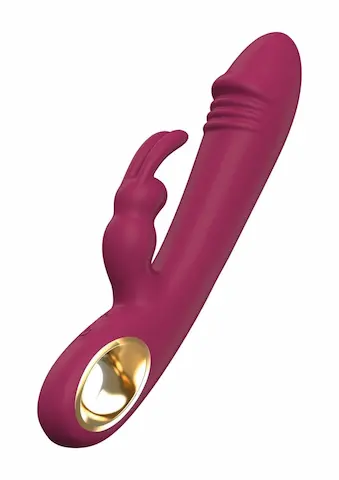 ToyJoy Designer Edition Taygeta The Pleasure Rabbit, silikonový vibrátor na bod G a klitoris 21 x 3,6 cm