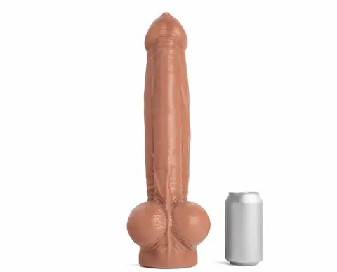 Mr. Hankey’s Toys Lampwick Uncut Dildo XXL, prémiové silikonové dildo s Vac-U-Lock 41,6 x 7,9 cm