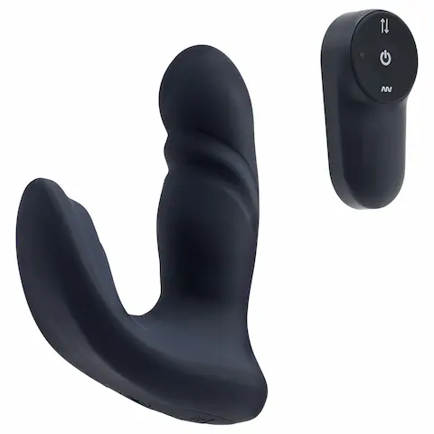 Dreamtoys Pulz – pulzační anální vibrátor s dálkovým ovládáním (modrý)