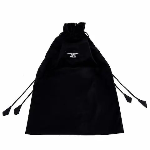 Mister B Toy Bag Black XL, bavlněný vak na erotické hračky 35 x 50 cm