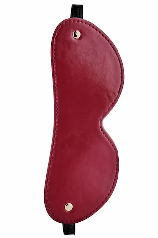 Blaze Elite Eye Mask, červená maska na oči z umělé kůže