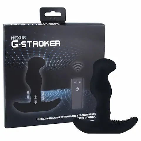 Nexus G-stroker – vibrátor na prostatu s dálkovým ovládáním – černý