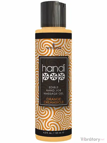 Masturbační gel na hand job Sensuva HandiPop Orange Creamsicle, 125 ml