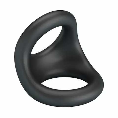 Baile Crazy Bull Nestor Super Soft Silicone, silikonový dvojkroužek na penis a varlata