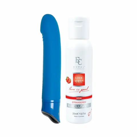 Sada – Vibrátor Pippo a Lubrikant Strawberry 250ml