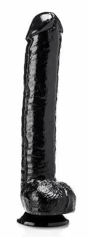 Hardastic Super Don, černé vinylové dildo 41 x 7,2 cm