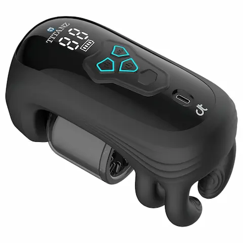 Titanz Auto Squeeze – automatický masturbátor (černý)