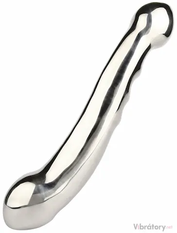Oboustranné kovové dildo Elegant Eleven, 28 cm