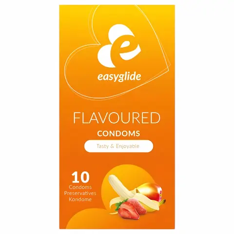 EasyGlide – ověřené kondomy – ovocná příchuť – 10 ks