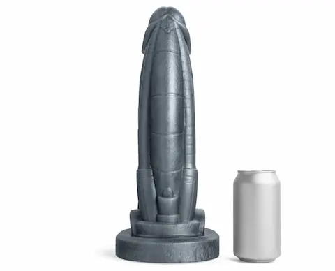 Mr. Hankey’s Toys Sex Machine XXL, prémiové silikonové dildo s Vac-U-Lock 35,2 x 6,5–8,5 cm