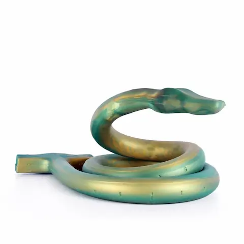 Sinnovator Basilisk Platinum Silicone Anal Colon Snake 43 Inches, prémiové silikonové anální dildo 111,7 x 2,5–4,1 cm