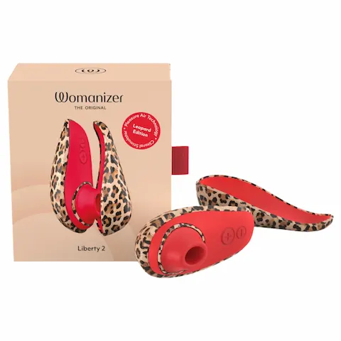 Womanizer Liberty II tlaková pomůcka (10,5 cm), Leopard