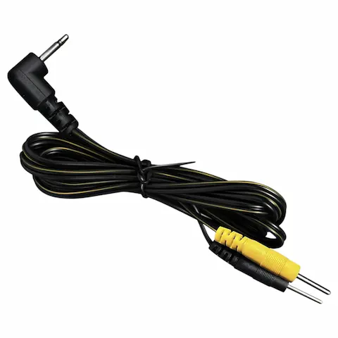 DG-LAB – elektrodový kabel z 2,5mm jacku na 2mm kolíky (černý)