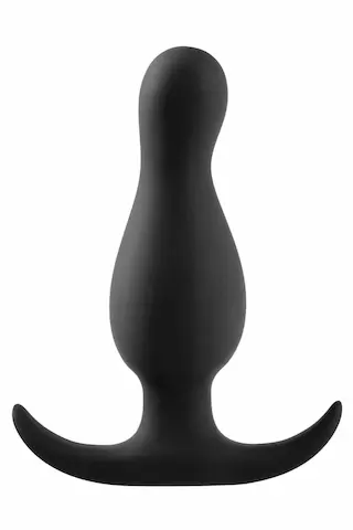 Blush Anal Adventures Curve Plug, anální kolík se zahnutou špičkou 8,9 x 1,9–2,7 cm