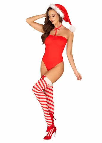 Erotický kostým Obsessive Kissmas Teddy