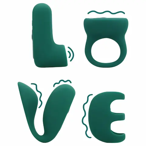 Loveline (S)explore – sada erotických pomůcek pro páry – zelená