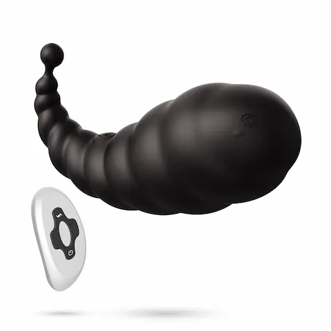 Crushious cocoon rechargeable vibrating egg with wireless remote control black