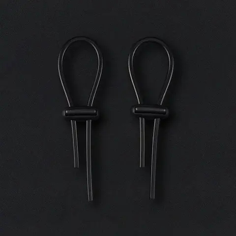 Dungeon Lab Conductive Rubber Rings CR-001 4 mm, stahovací smyčky na penis a varlata pro elektrosex