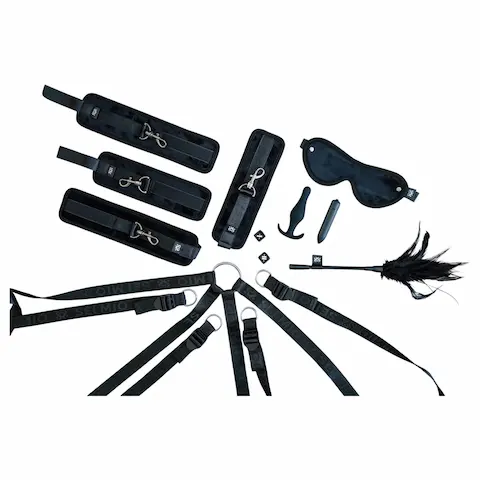 Sei Mio – bondage sada k posteli – černá
