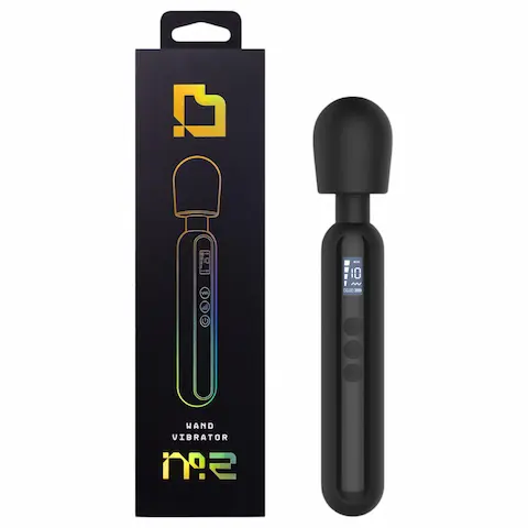 BLAQ – vibrátor s digitální masáží – velký – černý