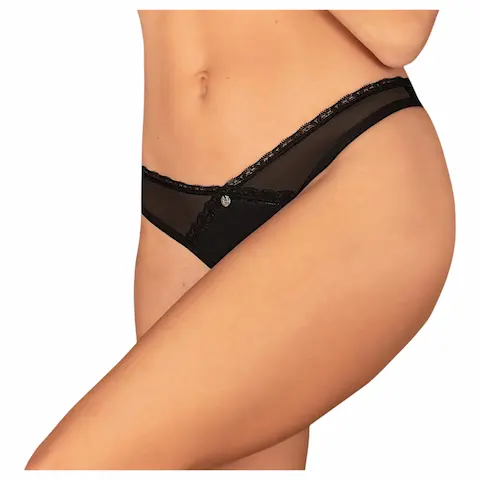 Obsessive – otevřené tanga – černá