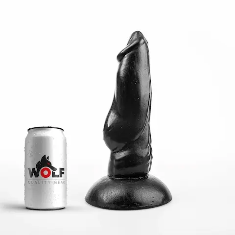 Wolf Guard Dog, černé dildo s Vac-U-Lock 25,5 x 3,5–7,3 cm