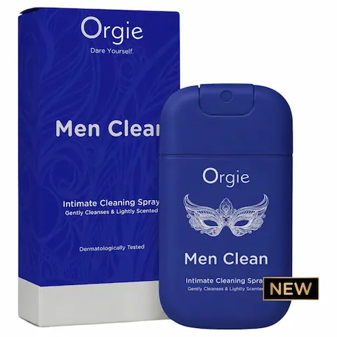 Orgie Men Clean – intimní čisticí a osvěžující sprej pro muže (30 ml)