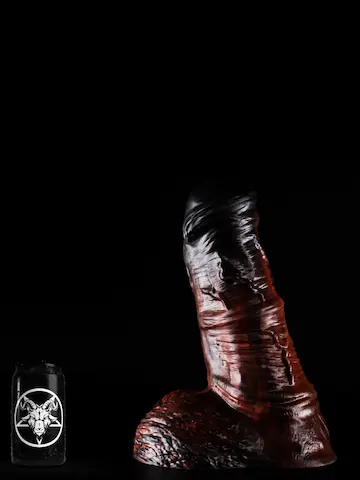 Twisted Beast Nessus Inferno Large, prémiové silikonové dildo 29,7 x 8–9,2 cm