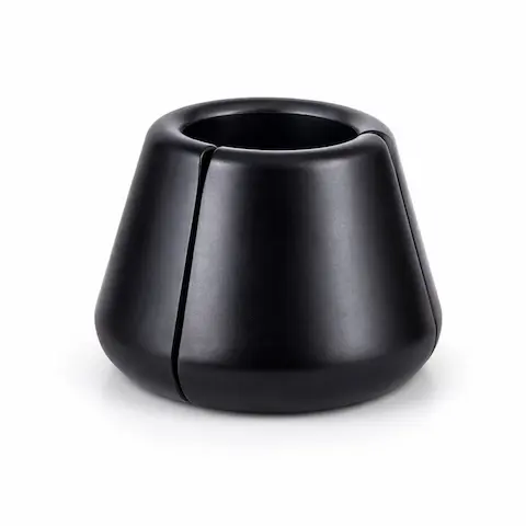 Slave4master Magna-Chute Ball Stretcher Black M, natahovač varlat z nerezové oceli