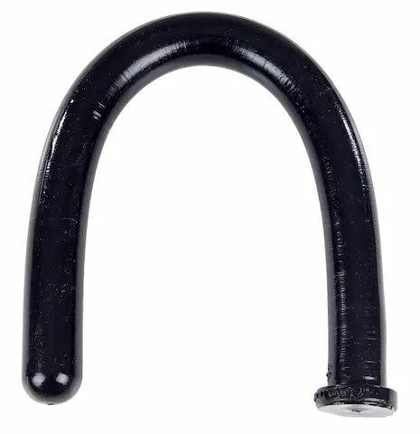 Analconda King Cobra Spitting, dlouhé černé vinylové anální dildo 92 x 5,3 cm