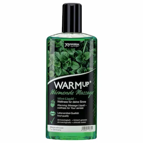 JoyDivision – masážní olej s hřejivým efektem – máta – 150 ml