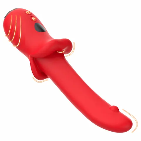 Bestoy – vibrátor na G-bod – vodotěsný – červený