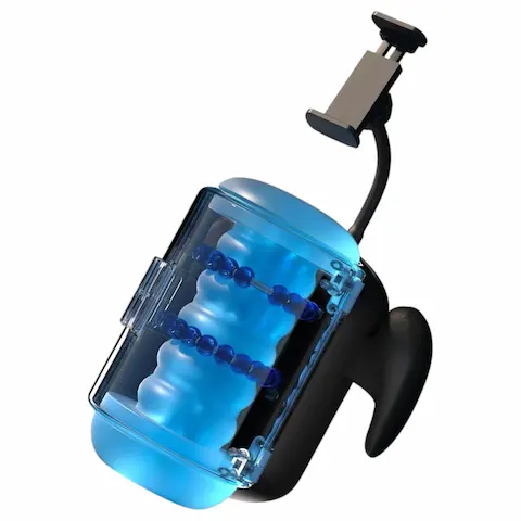 BLOWCAST Wingman Plus – automatický masturbátor pro muže – modrý