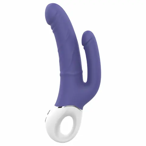 Dreamtoys Essentials – dvojitý vibrátor (fialový)