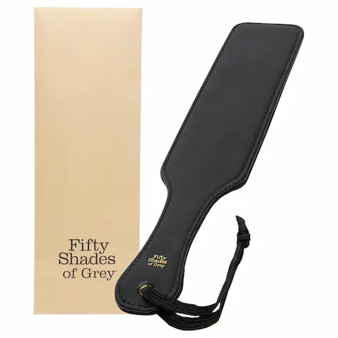 Fifty Shades of Grey – plácačka na erotické hrátky – černá
