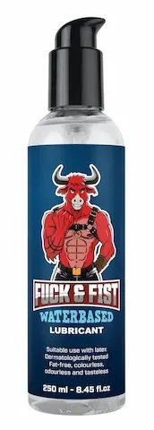 Fuck & Fist Waterbased Lubricant 250 ml, lubrikační gel na vodní bázi