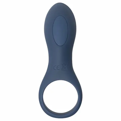 Amaysin – vibrační erekční kroužek na penis s akumulátorem (modrý)