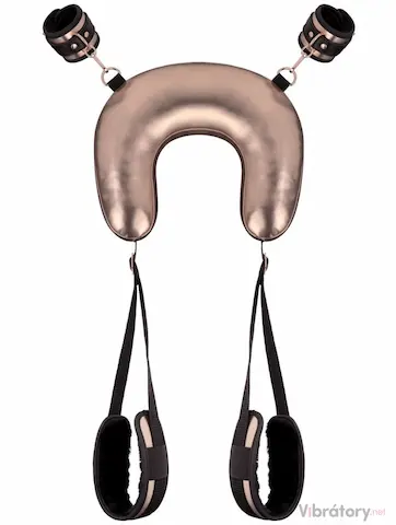 Bondage postroj s polštářem Rosy Gold