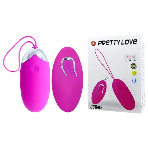 Pretty Love Berger – nositelné akumulátorové, rádiové vibrační vajíčko (růžové)