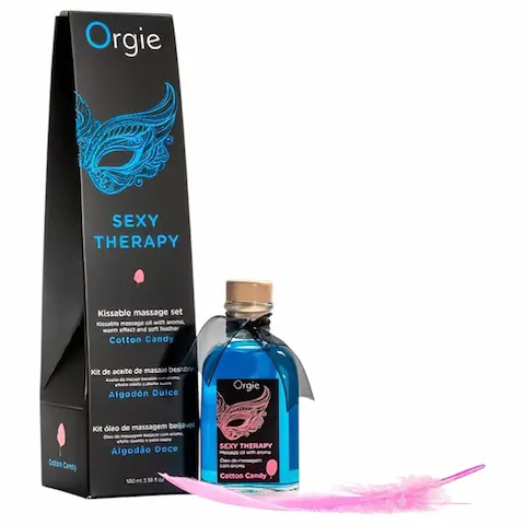 Orgie Sexy Therapy – masážní oleje sada – cukrová vata