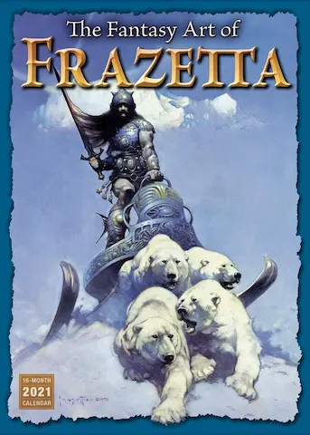 FANTASY ART OF FRANK FRAZETTA – 2021 CALENDAR ***sleva 50%!***