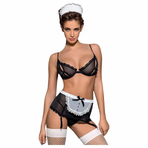 Obsessive Maidme – kostým pokojské – 6dílná sada