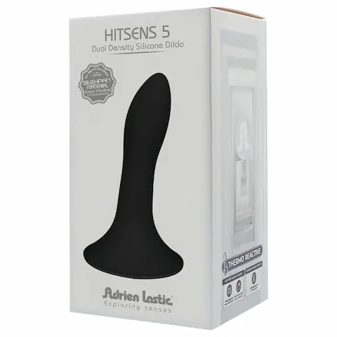Adrien Lastic Hitsens 5 – Thermo Reactive anální dildo (černé)