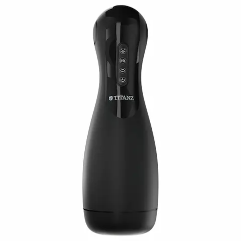 Titanz Ultimate Squeeze & Suck – automatický masturbátor (černý)