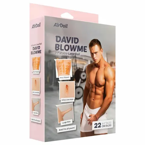 AirDoll David Blowme – nafukovací muž – realistický – tělová