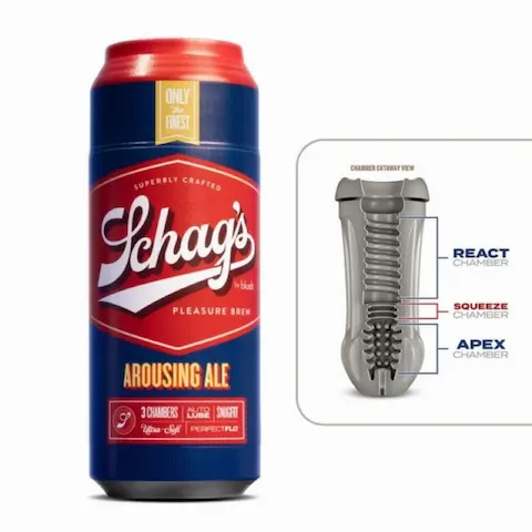 Blush Schag’s Arousing Ale Masturbator – Frosted, samolubrikující masturbátor se stimulační texturou