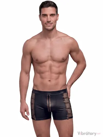 Wetlook pánské boxerky se zipem NEK