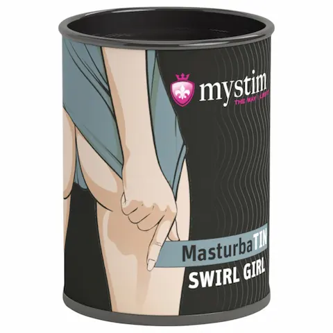 Mystim – masturbátor Swirl Girl – vlnitý povrch – bílý